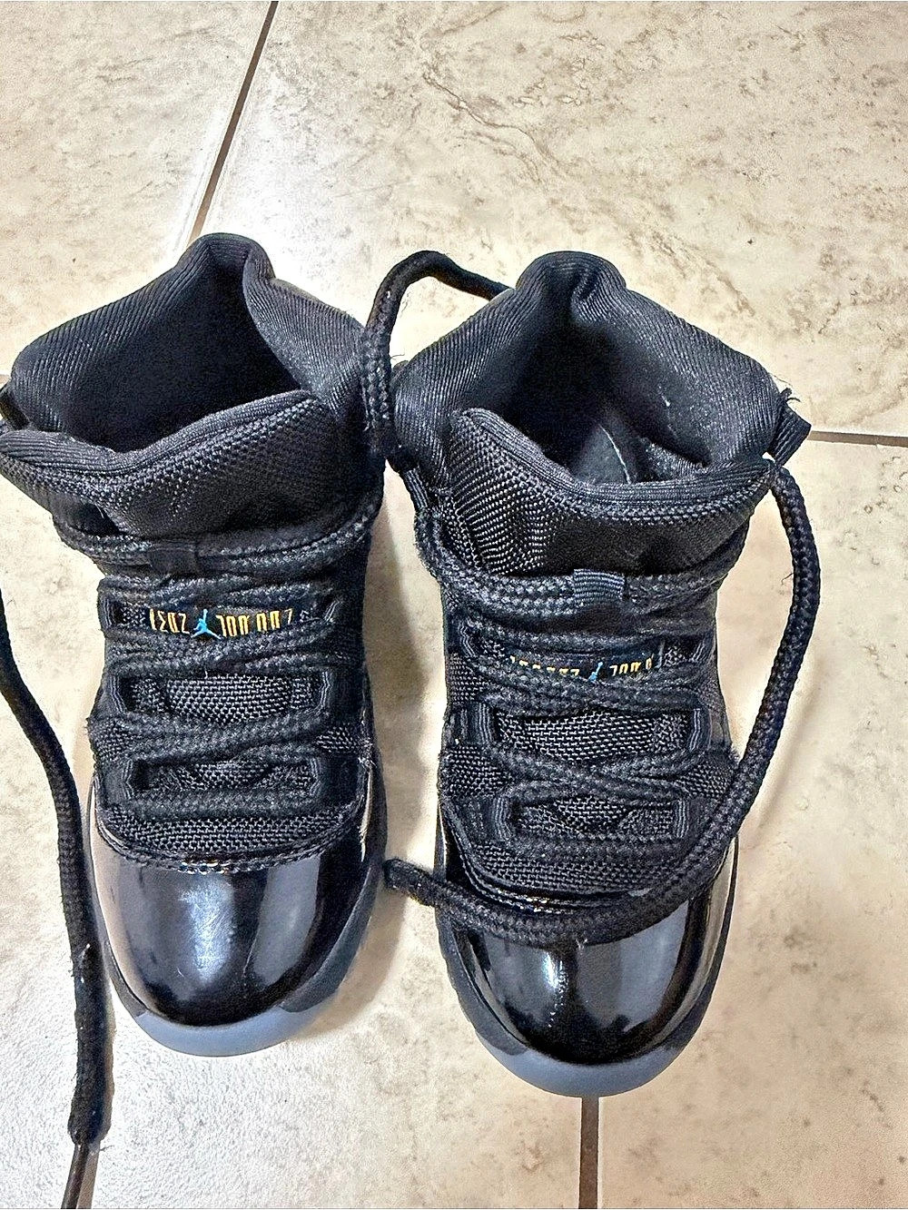 Jordan 11 Sneakers Black & Blue Kids US 12
